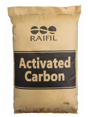 Уголь Raifil 12*40 (мешок 25 кг) очистка питьевой воды